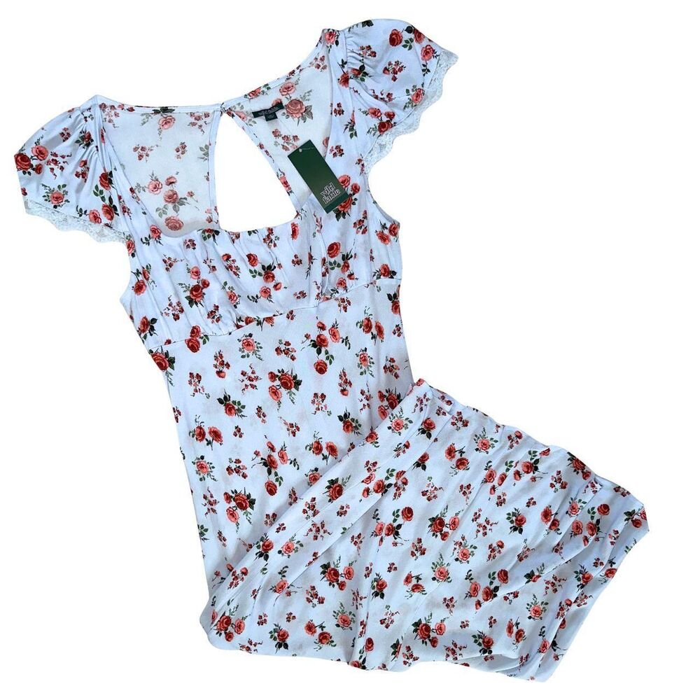 Women's Flutter Cap Sleeve Maxi A-Line Dress Light Blue, Medium - Picture 3 of 8
